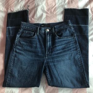 3x1 frayed hem jeans